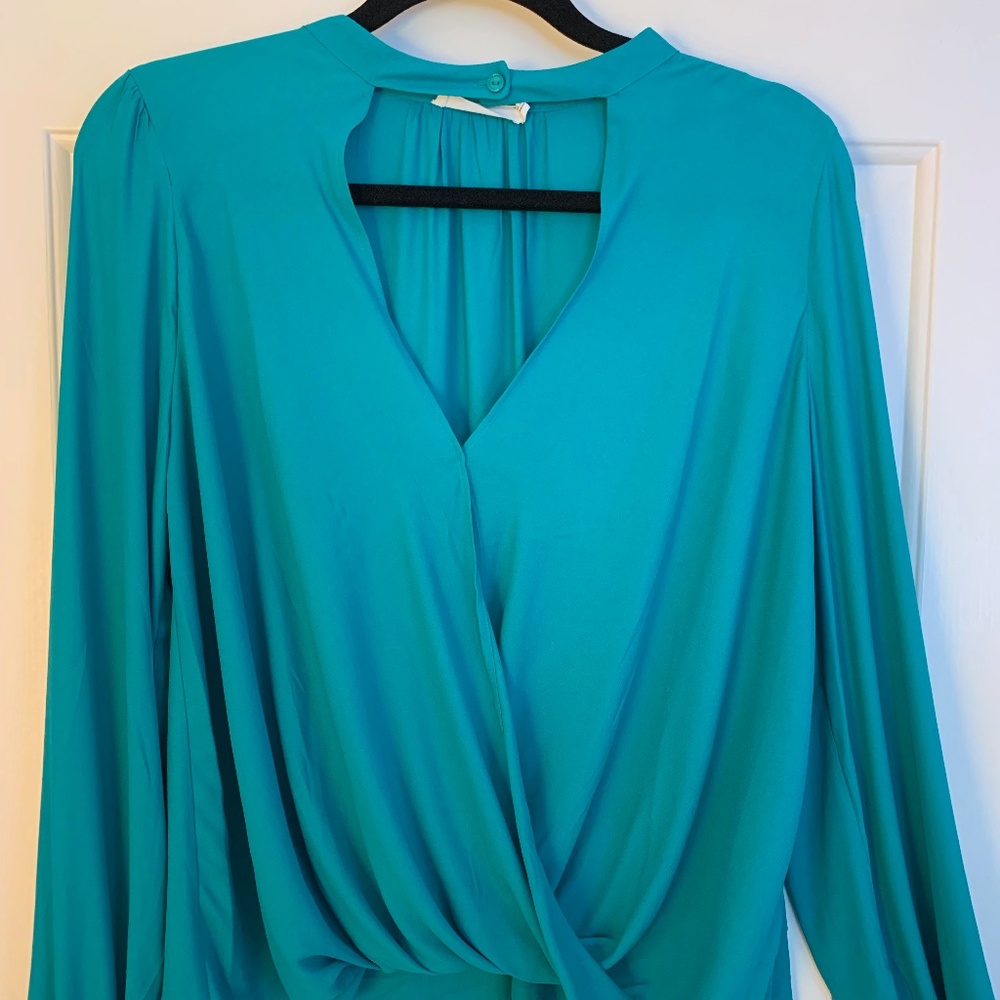 Emerald Green Cropped Blouse